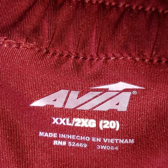 Avia Maroon 2 in 1 shorts size XXL - Picture 6 of 10